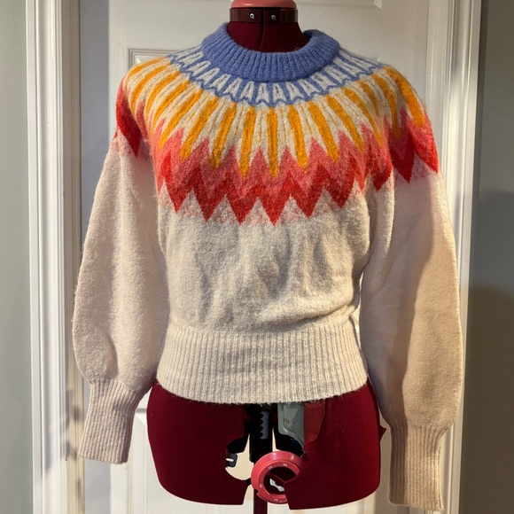 French Connection Sweaters - French Connection Multicolor Chevron Sweater